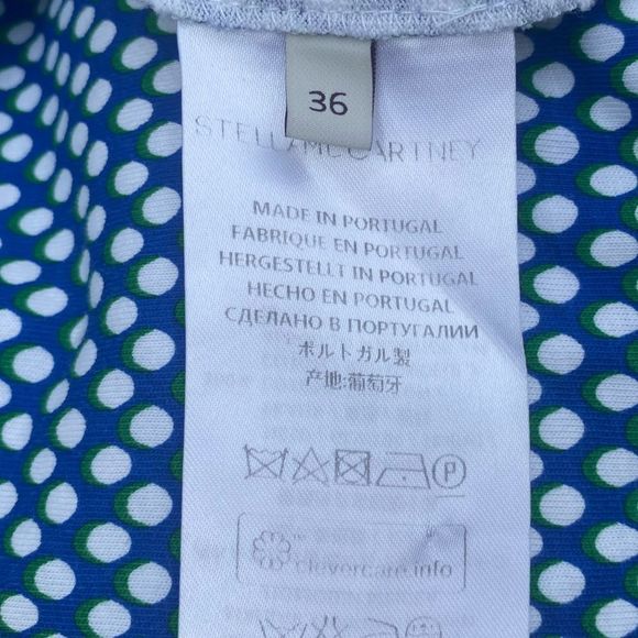 Stella McCartney Multicolored Crewneck T-Shirt w/Mesh Accents. Size XS. EUC - Picture 6 of 9